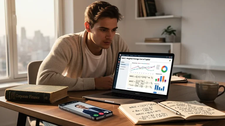 Apprenant combinant formation classique et MOOC pour maîtriser le WACC en finance